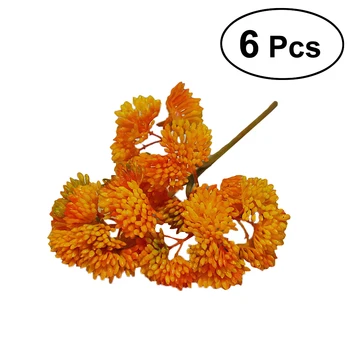 

BESTOYARD 6 Branches Soft Milled Jujube Fruit Succulent Plant Simulated Plants Artificial Flowers for Home Office Decor Supplier