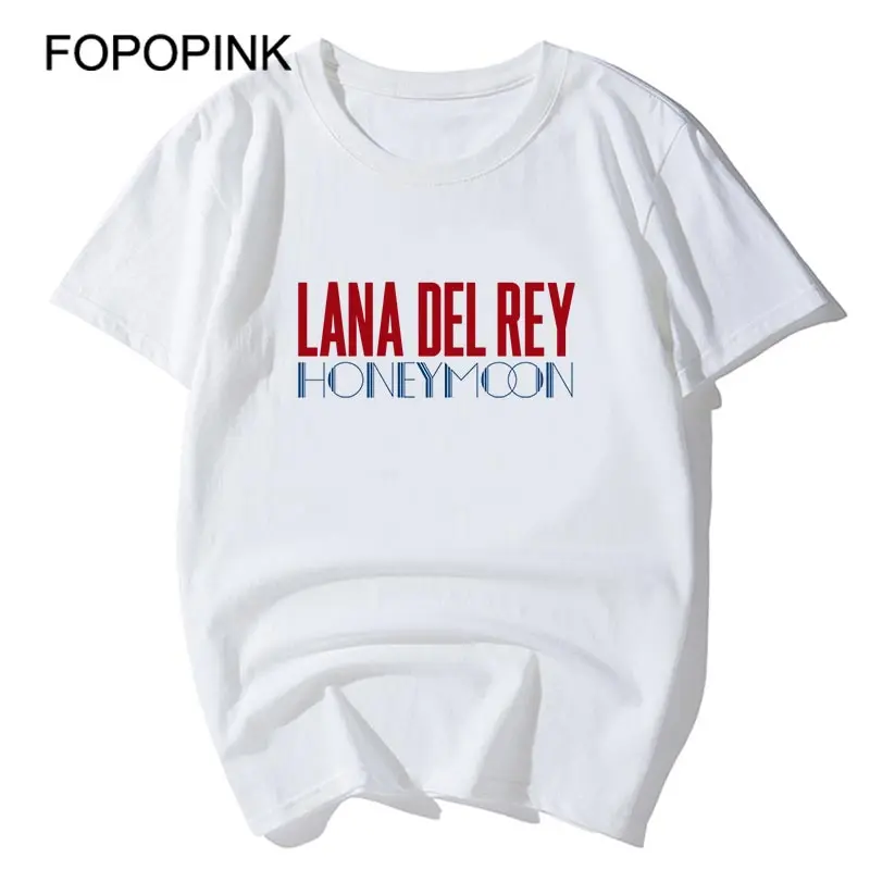 

Tshirt For Men Lana Del Rey Honeymoon Print T Shirt Women Funny T-Shirt Summer Top 2018 Cotton Short Sleeve White Streetwear Z45