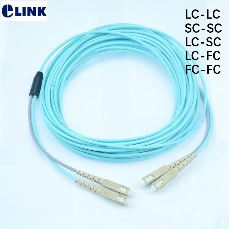 1pc 100mtr OM3 Armored PatchCord 2 fiber SC-SC LC