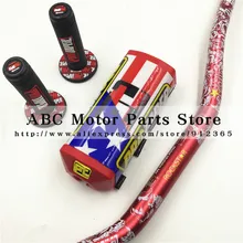 Pro коническая ручка ручки Fat Bar 1-1/" Фирма Metal Mulisha пакет Байк мотокросс накладка на руль Алюминий гоночный руль 810 мм CRF