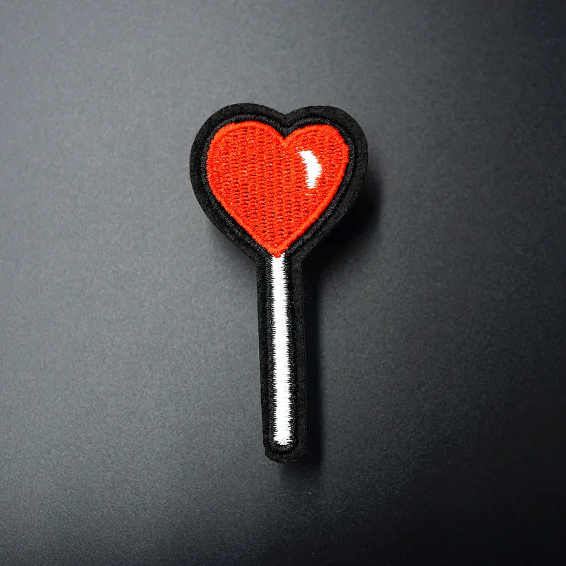 

Heart (Size:3.4X7.0cm) DIY Embroidered Patch Badges Sewing Applique Badge Clothes Stickers Apparel Garment Accessories
