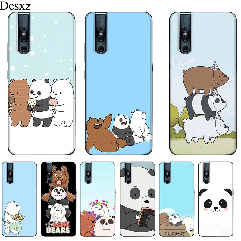 

Desxz We Bare Bears Phone Case For VIVO Y53 Y55 Y55s Y81 S V5 Y67 V5s V7 Y75 Plus Y79 V9 Y85 Y89 V11 Pro V15 S1 Pro Cover