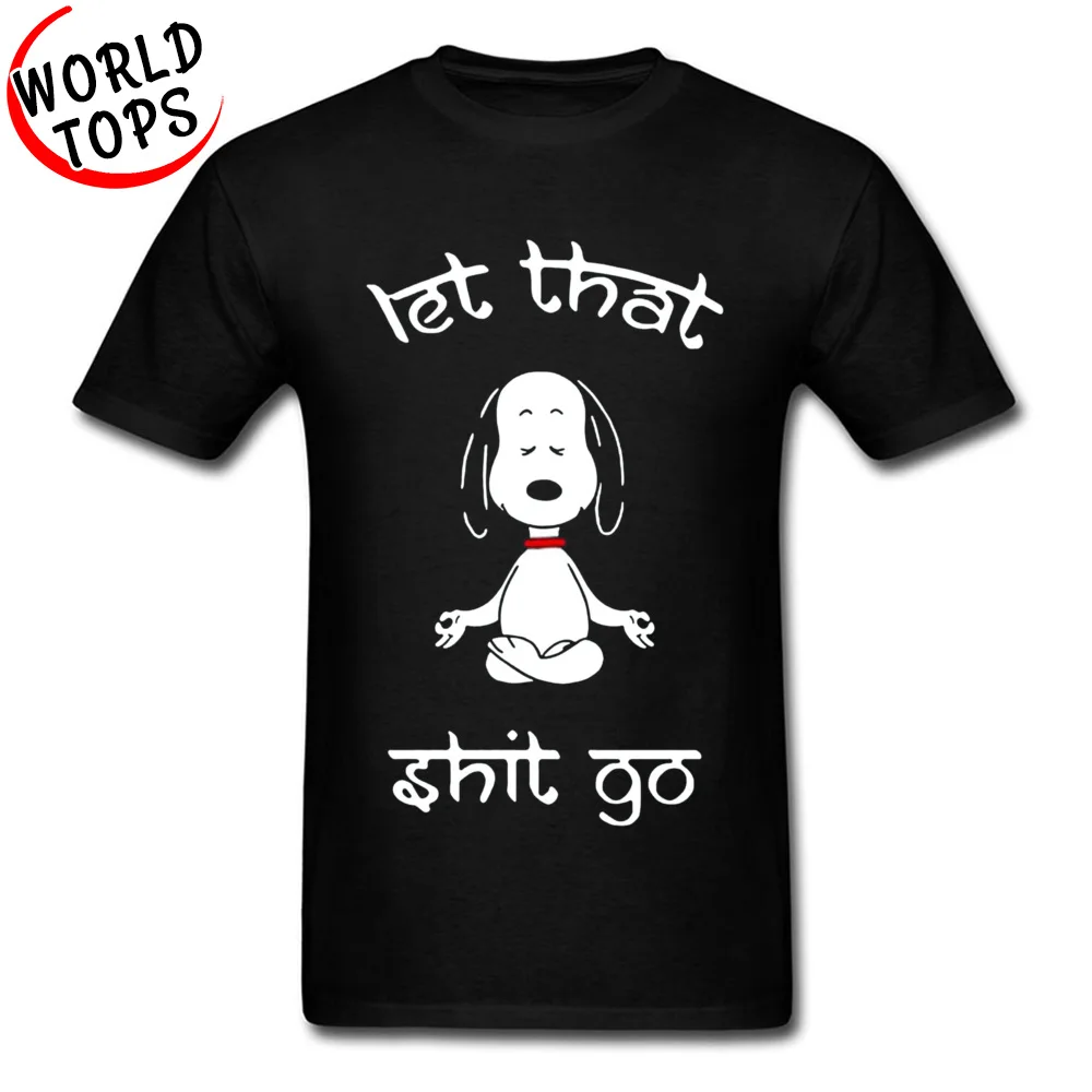 

Peanuts Scooby-Doo Meditation Buddha Funny T Shirt Black Bull Terrier Pug Dog Cartoon Tshirt Printed 3D T-Shirt Mens Fool's Day