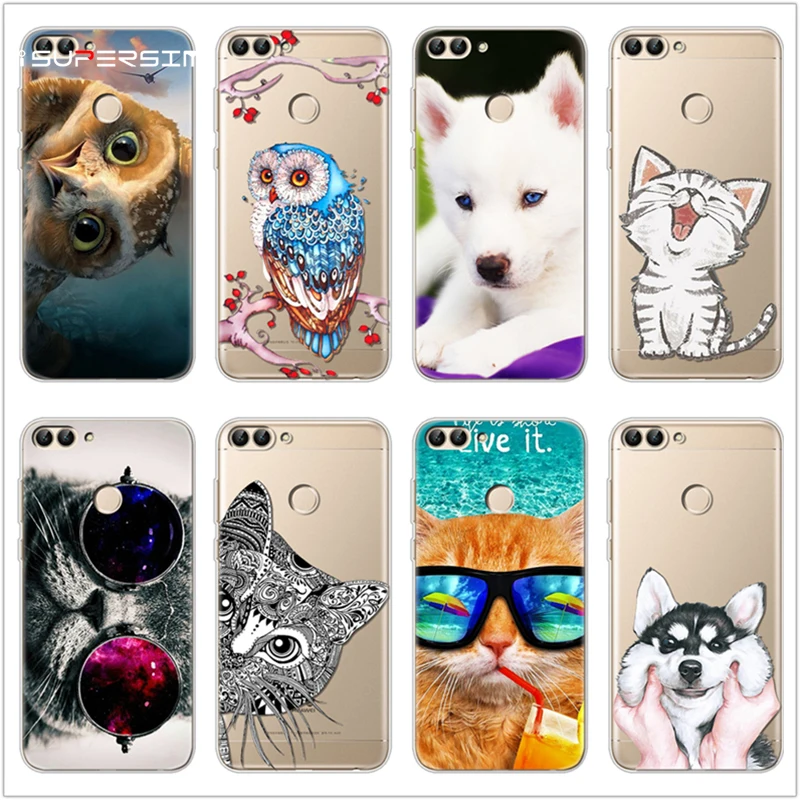 

TPU Silicone Cases for Huawei P smart Case Cover Coque for Huawei Psmart Cover Protector Bumper for Huawei Enjoy 7S Phone Cover