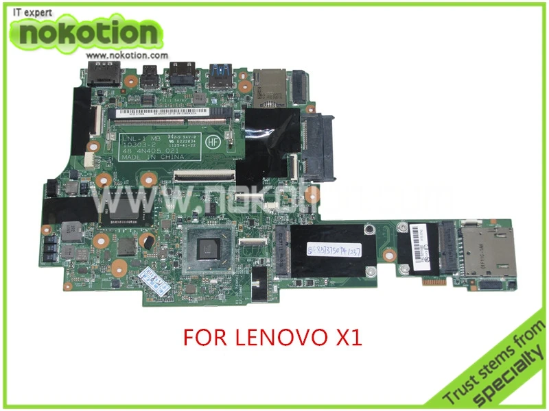 

NOKOTION FRU 63Y1680 For lenovo thinkpad X1 systems board 48.4N405.021 SR041 I7-2620M cpu onboard DDR3 QM67