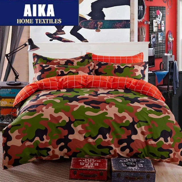 Camo Cotton Bedding Sets Duvet Cover Bedclothes Bed Set The Blue Pink Queen Size Bedclothes Sheet Camo Cotton Bedding Sets Duvet Cover Bedclothes Bed Set The Blue Pink Queen Size Bedclothes Sheet