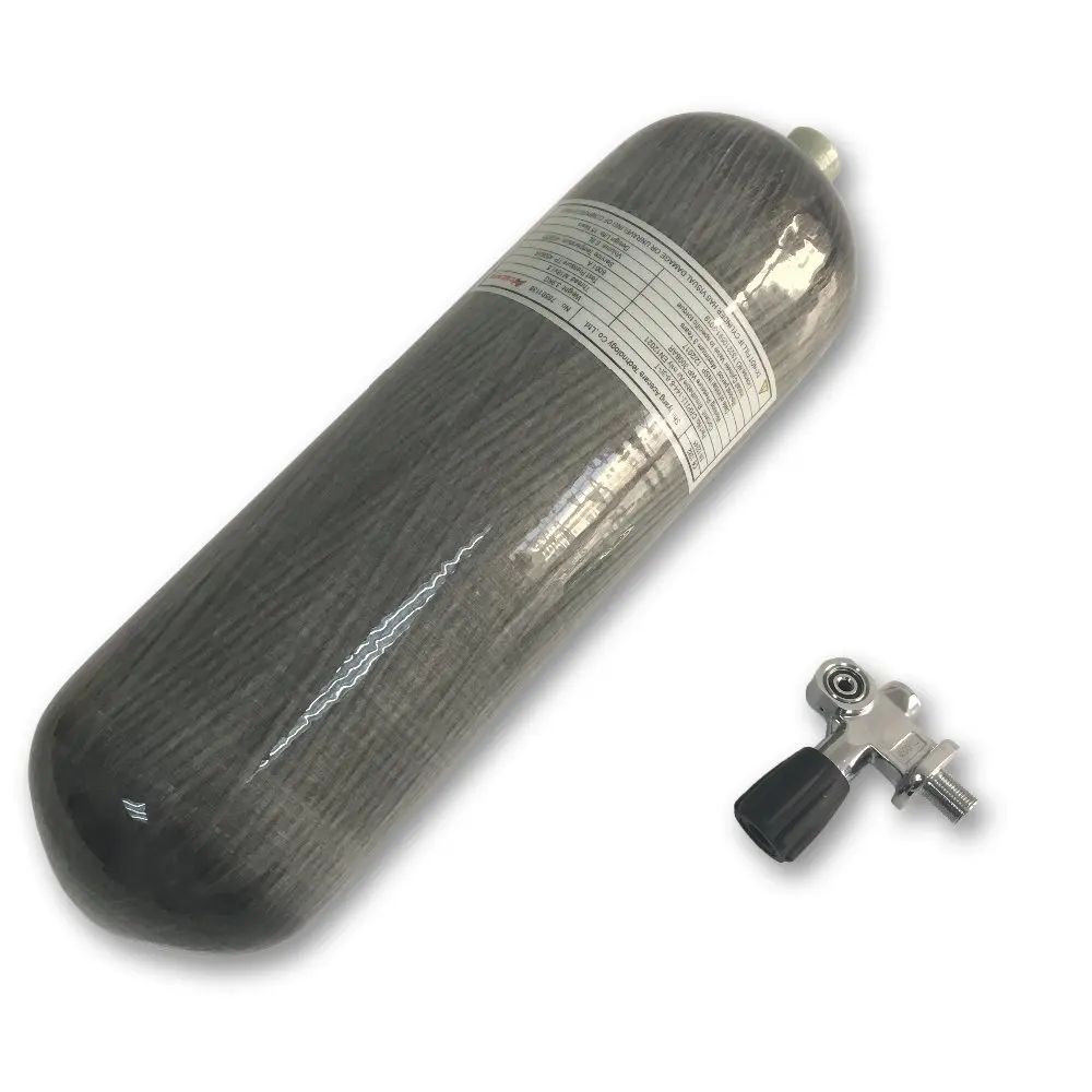 AC36851 6.8L High Pressure 4500Psi Carbon Fiber Composite Gas Cylinder With valve For Air rifle Scuba Diving Tank Acecare 2020