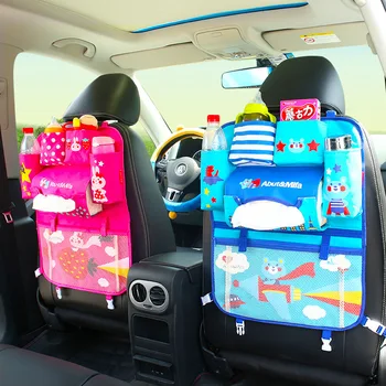 

Cartoon Car Seat Back Storage Hang Bag Organizer Cut Animal Baby Product Stowing Tidying Bag Automobile Interior Accessories