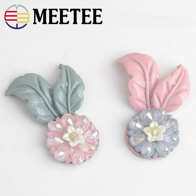 10 шт./лот MEETEE прекрасный Coloful цветок подвеска в форме листьев для девочек подарок