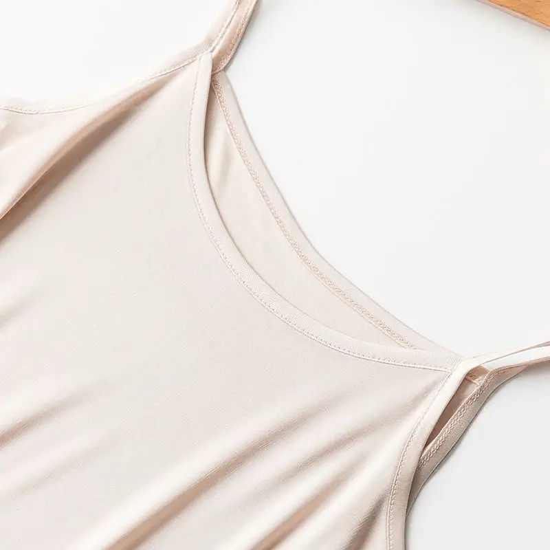 Women Full Slips 100% Natural SILK Lace slip Basic Anti emptied slips Adjustable shoulder Solid Nude Black White
