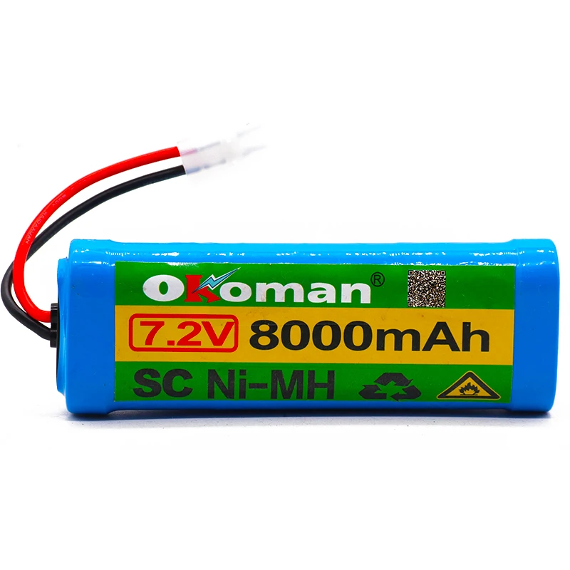 7,2 V 8000mAh NiMH перезаряжаемый RC игрушечный аккумулятор с разъемом разряда Tamiya для Радиоуправляемый гоночный автомобиль Лодка Aircraf