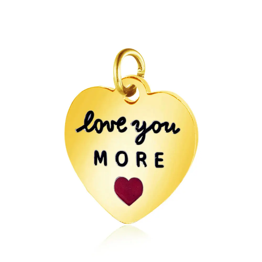 Подвески из нержавеющей стали 316L 5 шт./лот подвески золотого цвета Love you more Mama для