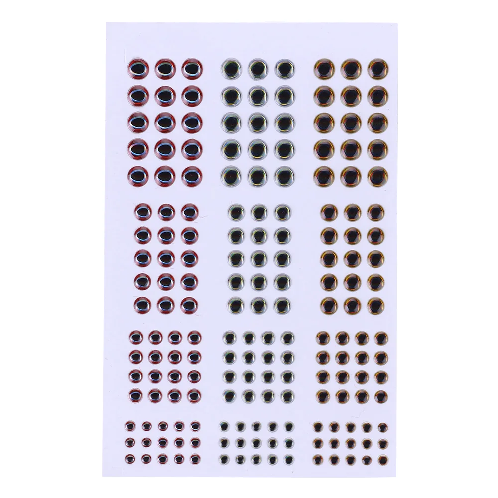 Рыболовная приманка для глаз, 183 шт. в партии, 3D моделирование глазного яблока, воблер, гольян, Поппер, искусственные рыбные глаза, 3-6 мм