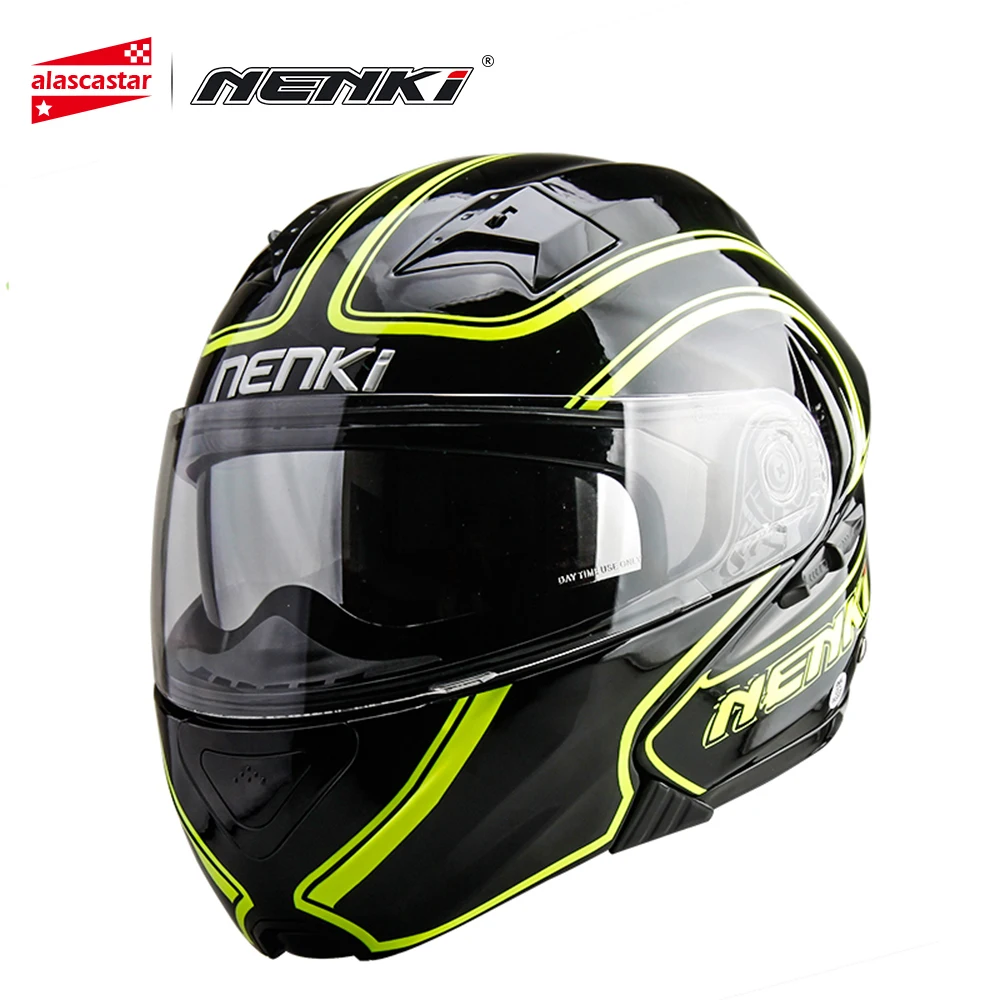 

NENKI Motorcycle Helmet Flip Up Modular Helmet Motorcycle Moto Helmets Double Lens Motocross Helmet Casco Moto Four Seasons 815