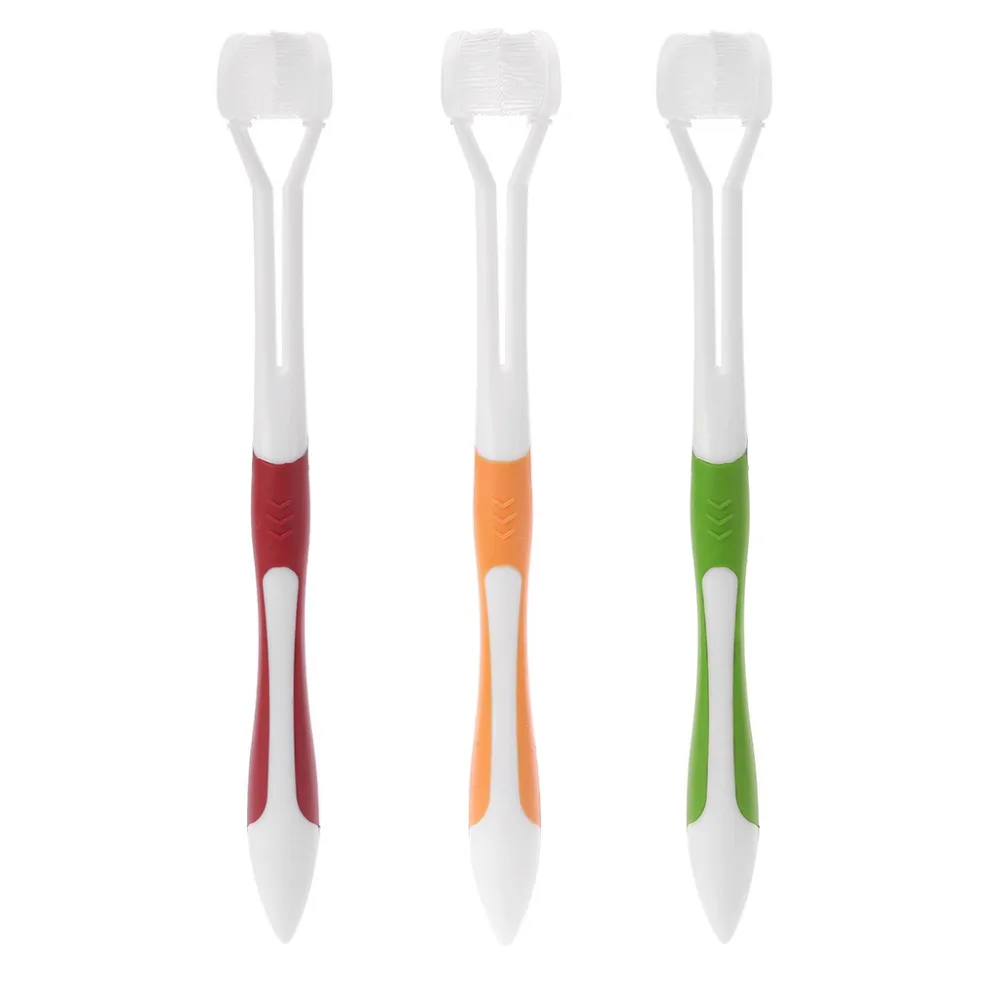 

1Pc Pet Toothbrush ThreeHead Toothbrush Puppy Cat Dental Health Teeth Cleaning