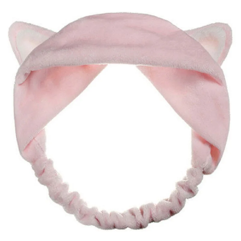1 шт. модная женская обувь для девочек мягкая мультяшная кошка ухо повязка на голову повязка вечерние для подарок головной убор для женщин аксессуары для волос - Цвет: Розовый
