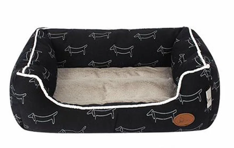 Модный дизайн; для собаки кровать коврик мягкий флис теплый плюшевый щенок маленький средний домик для собак, кошек подстилка уютное гнездо корзина для собак коврик