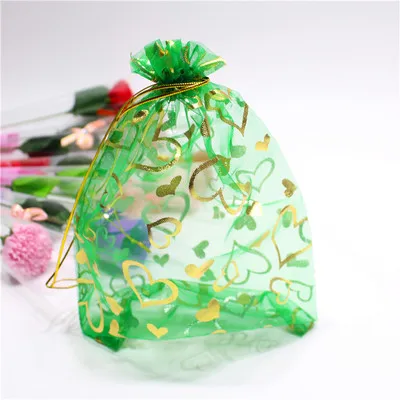

100pcs Green Drawstring Organza Bags 20x30cm 11.8" 8inches Royal Blue Party Christmas Holiday Candy Chocolate Decoration Holder