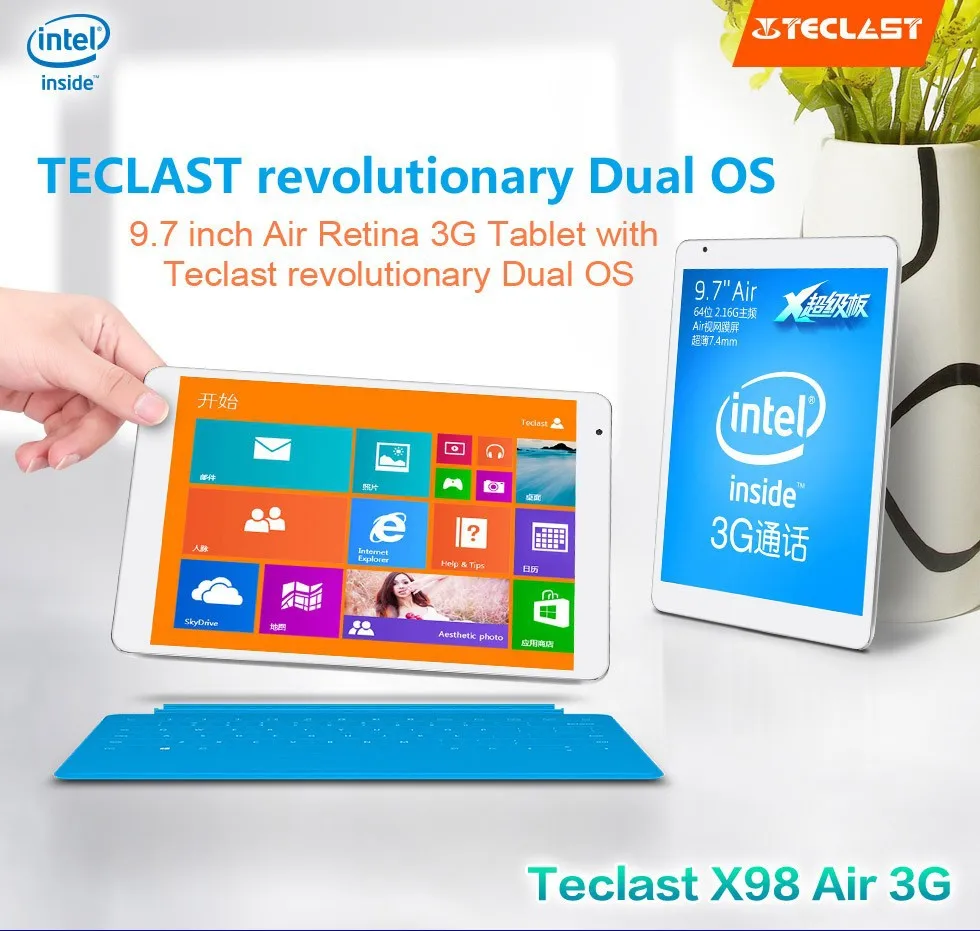 Новое поступление 9," Teclast X98 Air 3g двойная система планшетный ПК 2,16 ГГц экран retina 2048x1536 2 Гб ram 32 Гб телефонный звонок