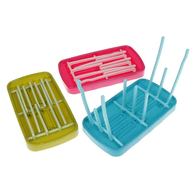 New 1PCS Baby Detachable Milk Bottle Drying Rack Baby Bottle Rack Cleaning Dryer Drainer With Tray