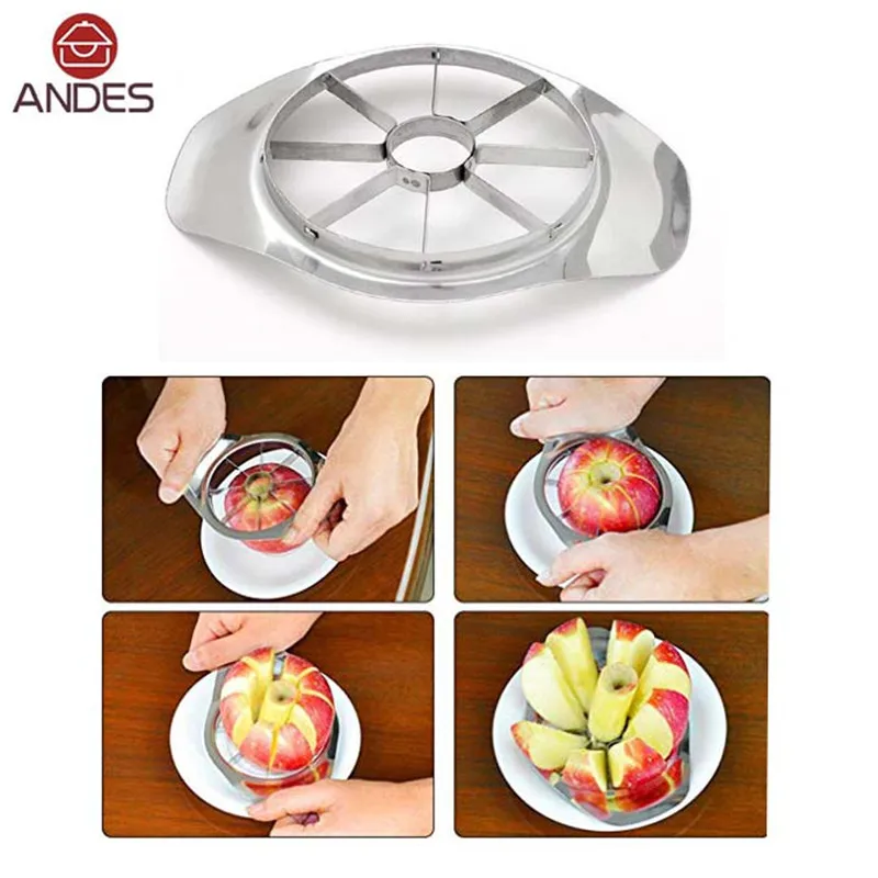 Kitchen Gadgets Stainless Steel Apple Cutter Slicer Vegetable Fruit