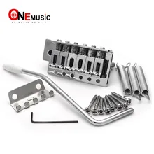 Набор Для Правшей, 6 струн, плоское седло, один тремоло, гитара, система моста для электрогитары, черный хром