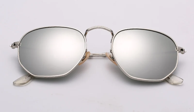 Стеклянные линзы Ретро Металлические шестиугольные Круглые Солнцезащитные очки es мужские и женские роскошные брендовые солнцезащитные очки винтажные очки для глаз es Oculos De Sol 3548