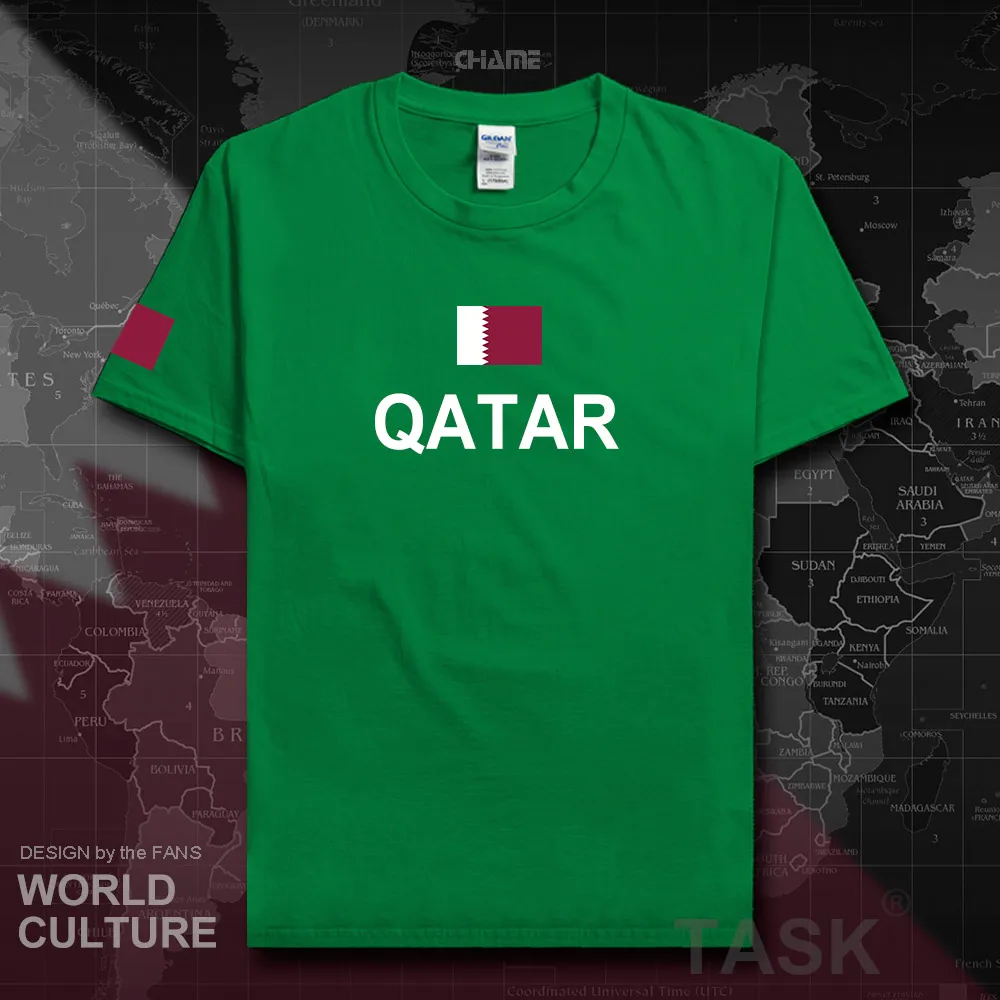 State of Qatar мужские футболки мода 2017 Джерси национальная команда 100% хлопок футболка