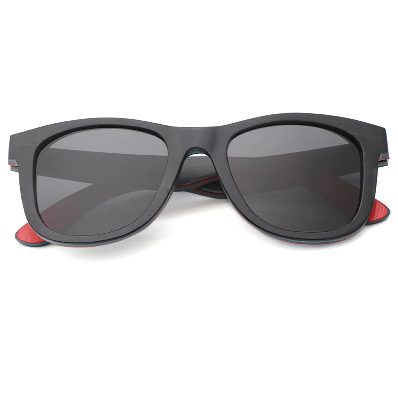 В Ласточка брендовые Дизайнерские мужские солнцезащитные очки бамбука солнцезащитные деревянные рамы Винтажные Солнцезащитные очки поляризованные линзы Óculos gafas-де-сол - Цвет линз: Gray Without box