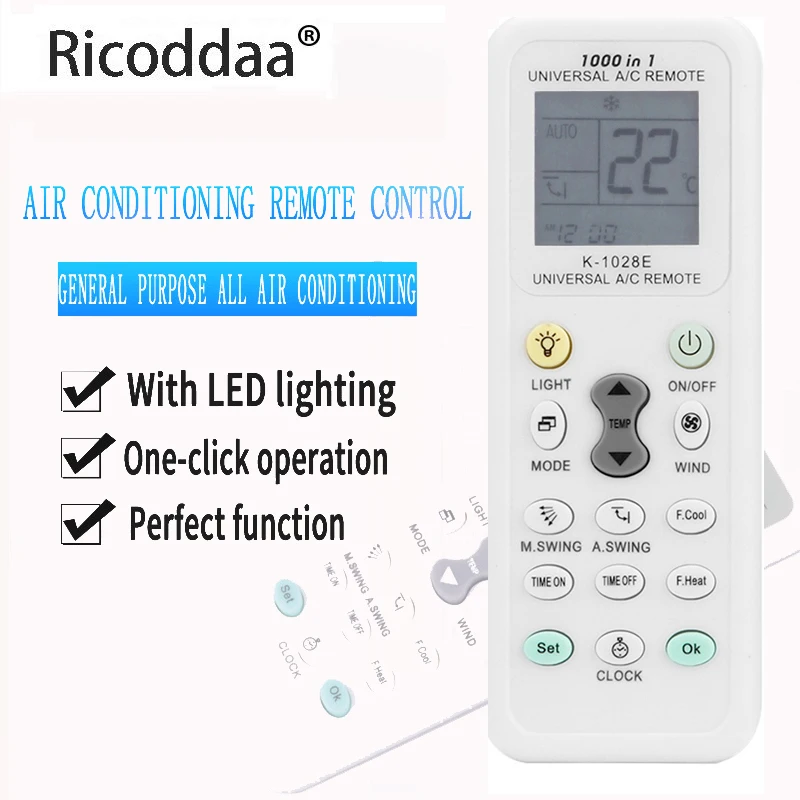 Universal Consumption Air Condition Remote LCD A/C Remote Control