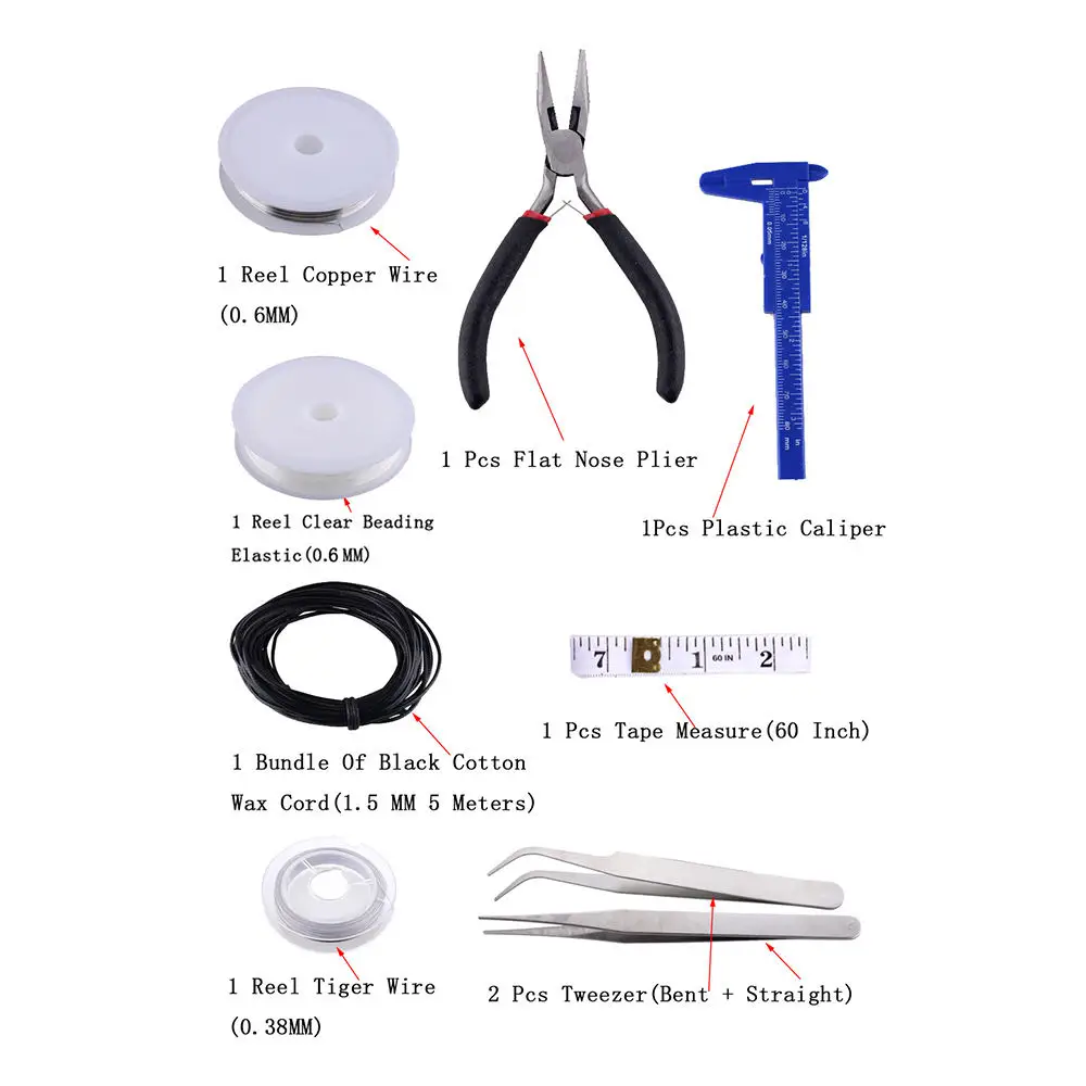 10 сетки изготовление металлических украшений Набор Сделай своими руками ожерелье материалы ремонт инструмент Аксессуары-фурнитура и Бисероплетение провода поставки