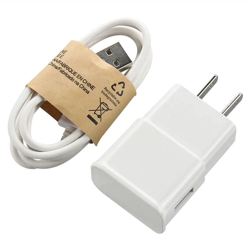 

100sets 5V 1A EU US Plug Wall Charger with USB data Cable Sync Micro Mobile phone Cable For Samsung Galaxy S7 Edge S6 S5 Phone