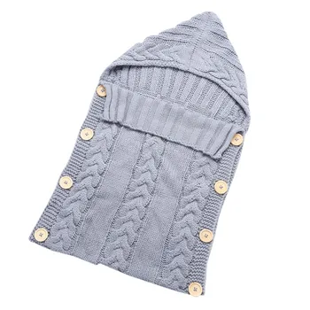 

Newborn Kids Wrap Swaddle Blanket Kids Toddler Wool Knit Blanket Swaddle Baby Sleeping Bag Sleep Sack Stroller Wrap 0-12 Months