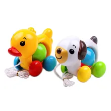 Погремушки животное утка собака тумблер куклы, детские игрушки сладкий Колокольчик музыка Roly-poly Обучение игрушки подарки детский колокольчик