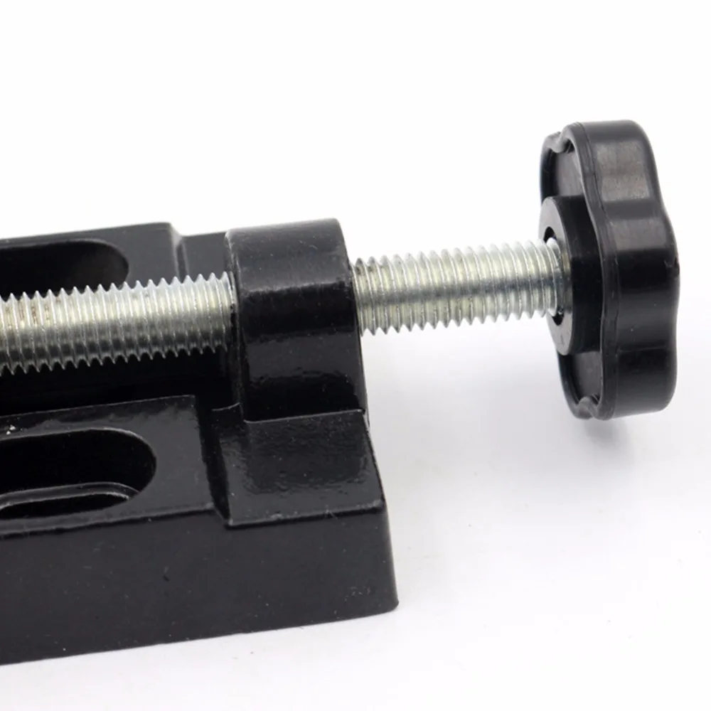 Table Vise Black Eight Holes Vise Walnut Cracker Mini Drill Press DIY Hobby Tools C