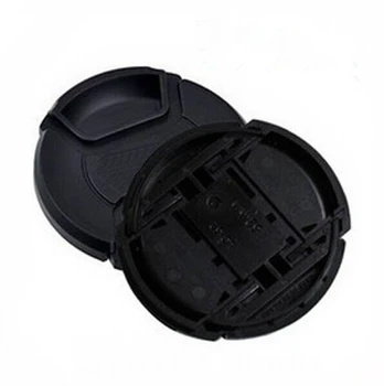 

Wholesale 30pcs/lot 49 52 55 58 62 67 72 77 82mm center pinch Snap-on cap cover LOGO for can&n/nik&n camera Lens