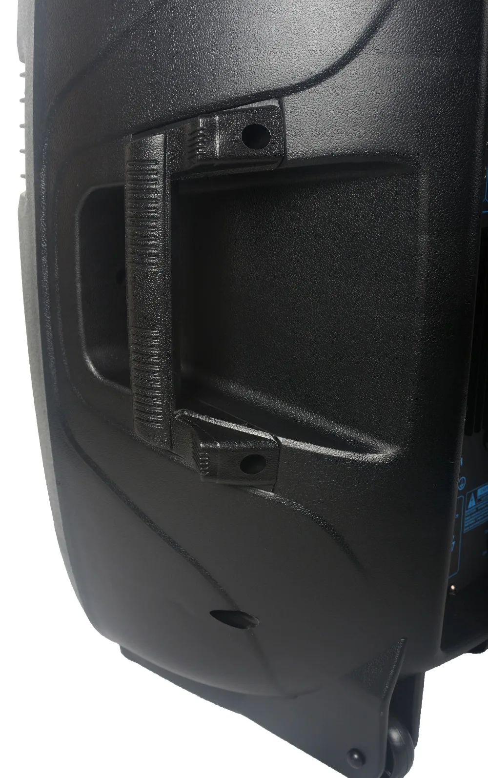 side of dj pa 12 inch powered speakers with 2000w bluetooth usb mic input mic output