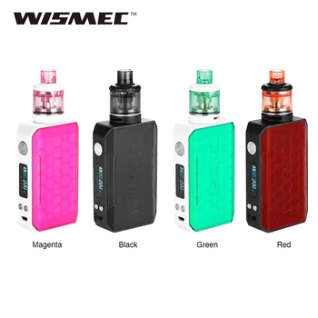 

New Original 200W WISMEC SINUOUS V200 TC Kit with 2ml/3ml Amor NSE Tank & Child Lock MTL & DL Vape Kit No 18650 Battery Box Mod