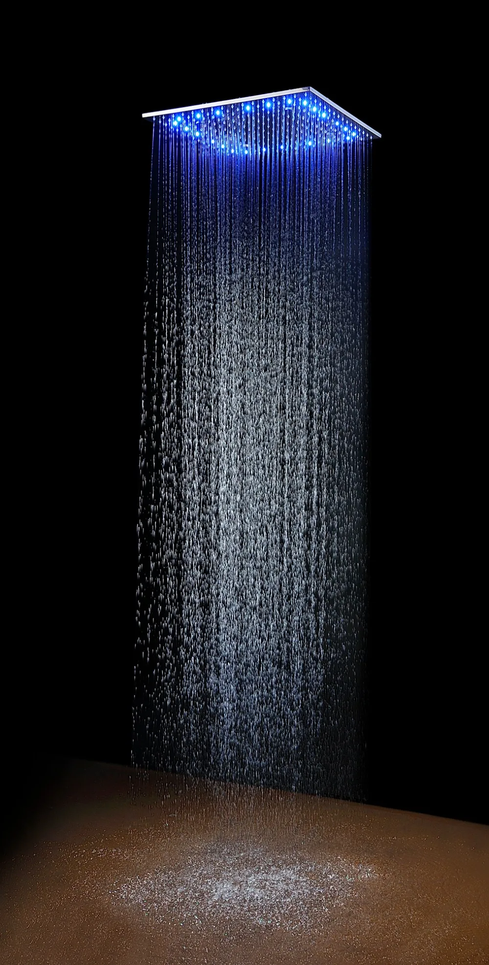SKY RAIN 304 SUS Светодиодная насадка для душа 2 функции Массажная дождевая туман пыль душевая панель для ванной комнаты