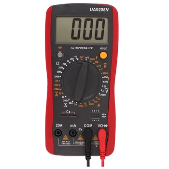 

UYIGAO Digital Multimeter Multi Tester Capacitance Resistance Current Transistor Diode Continuity Meter Auto Power off 30 Range