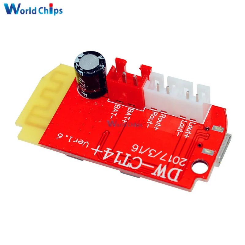 Цифровая плата усилителя звука 3 7 В 5 Вт двойная пластина DIY bluetooth колонка