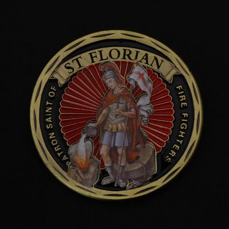 Памятная монета Америка противопожарная защита ST Florian коллекция художественные ремесла подарки Сувенир Коллекционные монеты