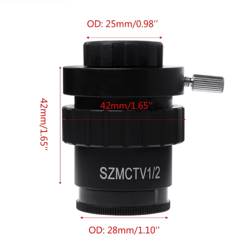 

0.5X C-mount Lens 1/2CTV Adapter for Trinocular Stereo Zoom Microscope Camera