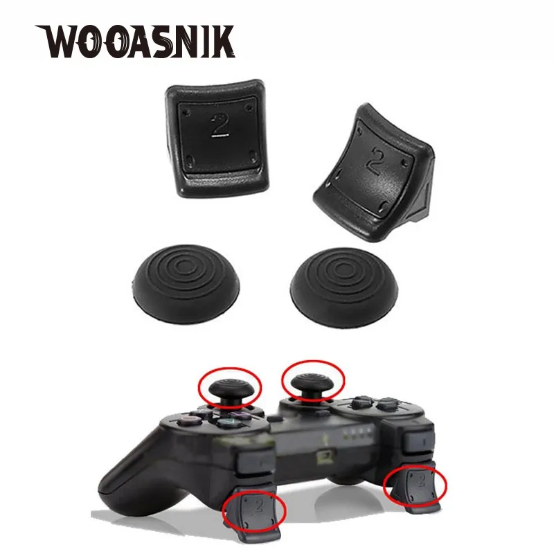 1 set 2 in 1 Gamepad parts NO2 raised key rocker button for PS3