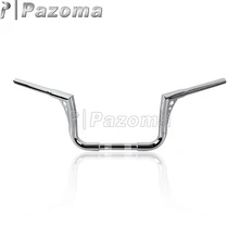 Хромированный мотоцикл на заказ 1-1/" Руль 8,5" Rise Drag Bars для Harley Softail Dyna FLST FXST XL Sportster руль