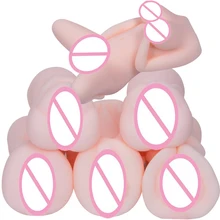 8 Style Realistic Artificial Vagina Pocket Pussy Full Silicone Male Masturbator Sex Dolls Sex Toys for Men 1 PC