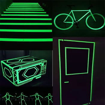 

Glow in The Dark Tape Safety Self-adhesive Strip Phosphorescent Luminous Wedding Party Christmas Birthday Tape Decor Wall Door