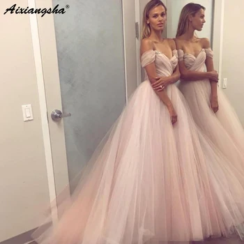 

Modest Prom Dresses 2019 Ball Gown vestidos de fiesta largos elegantes de gala Off The Shoulder Sweetheart Dress Evening Gown