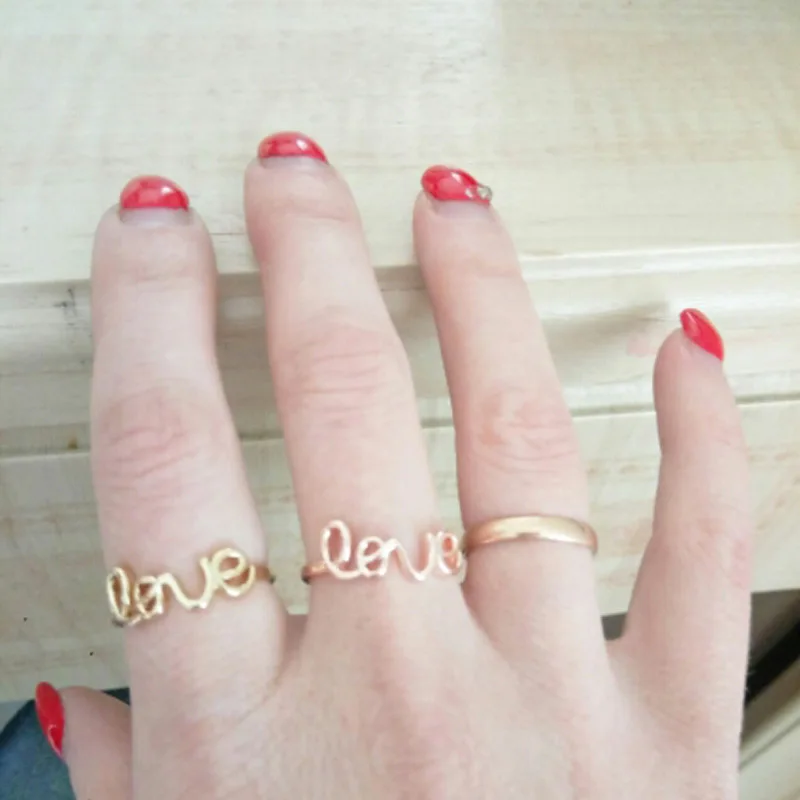 Модное романтическое изысканное кольцо SMJEL с надписью Love для женщин обручальное