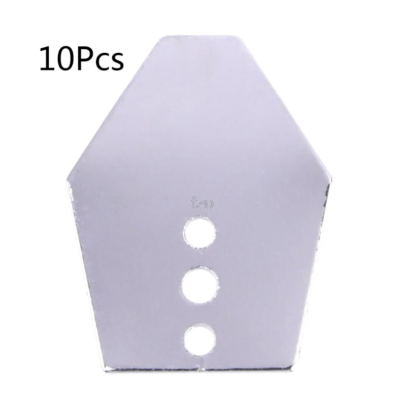 

New10pcs Fishing Swim Jig Blade Sheet Stainless Steel Breakwater Bait Accessories